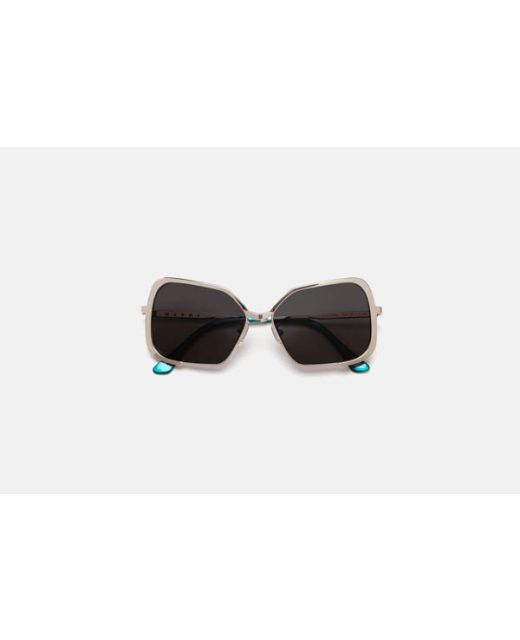 MARNI Unila Valley Silver Teal PO6